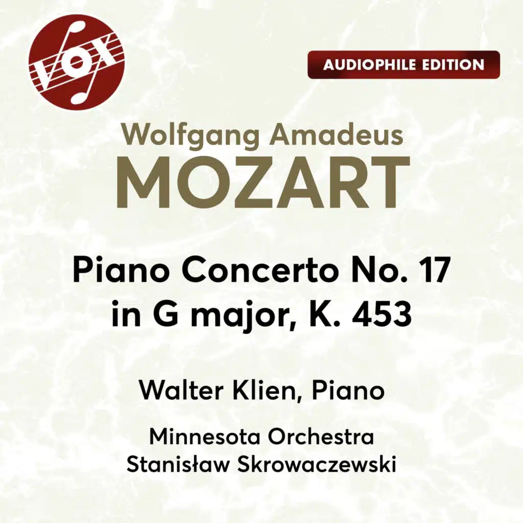 Piano Concerto No. 17 in G Major, K. 453: I. Allegro