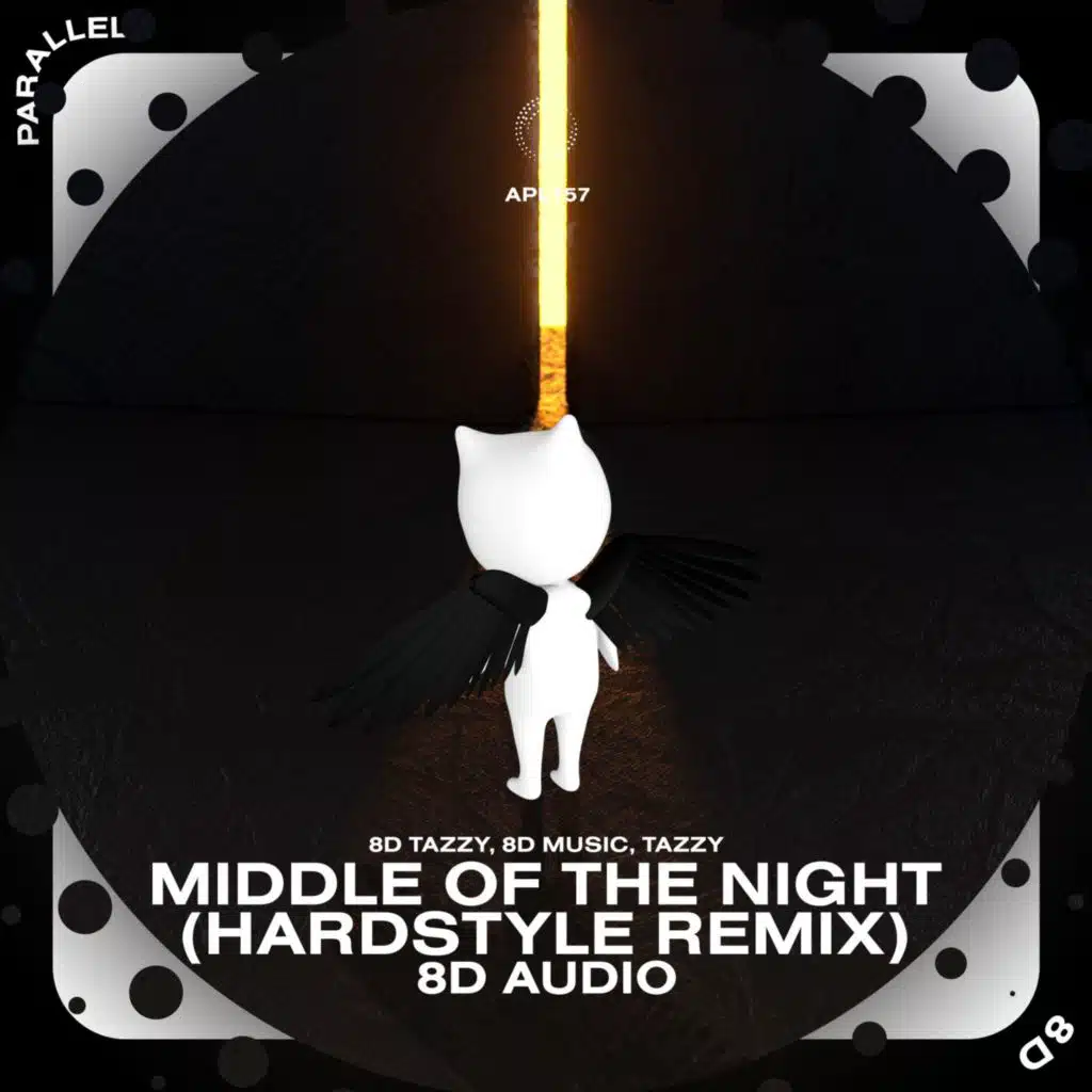 Middle of the Night (Hardstyle remix) - 8D Audio