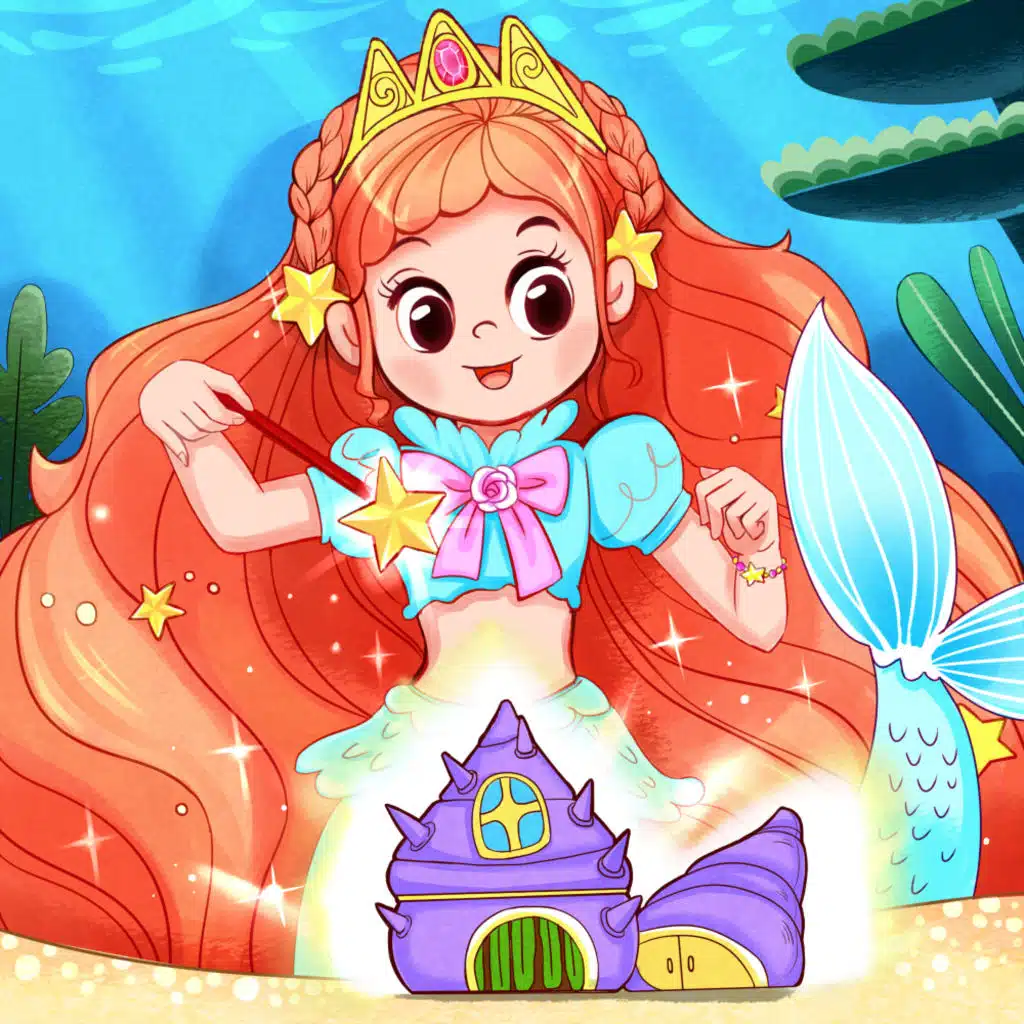 Princess Mermaid and the Sea Piggy🧜‍♀️