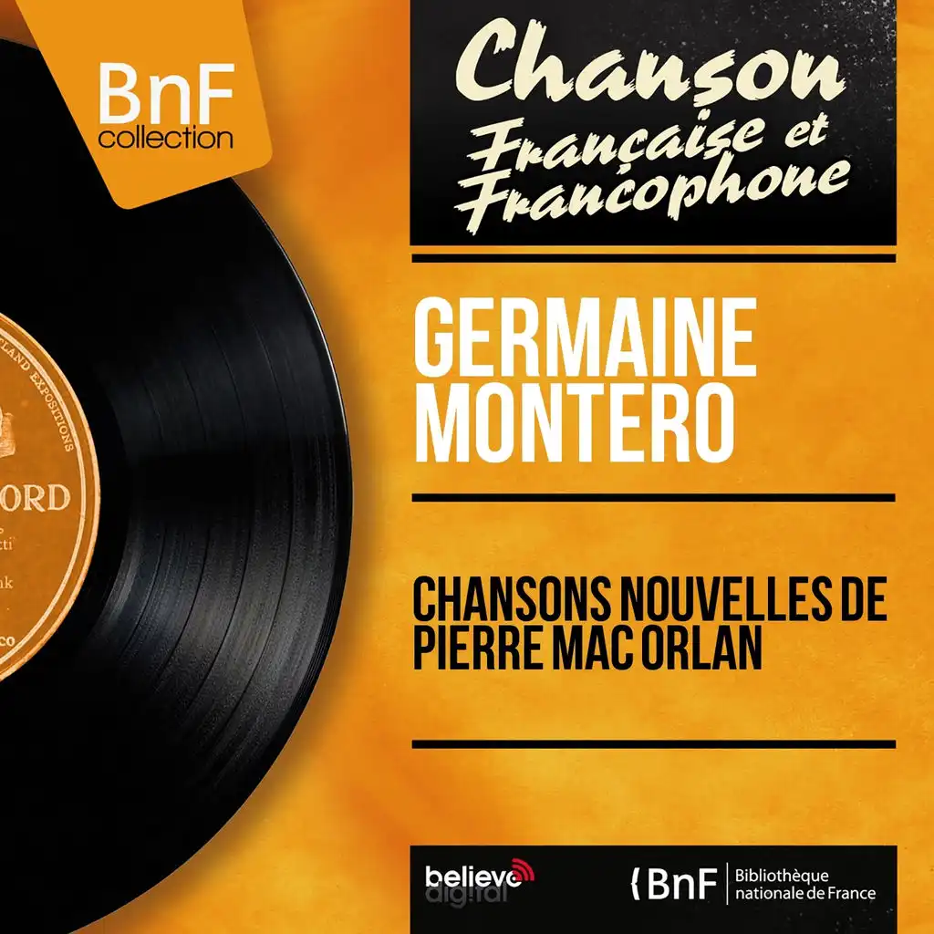 Chansons nouvelles de Pierre Mac Orlan (Mono Version)