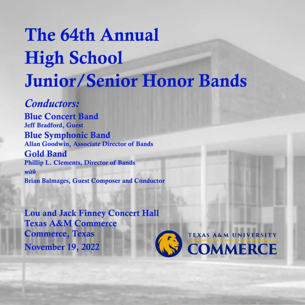 Blue Concert Band, Blue Symphonic Band & Gold Band