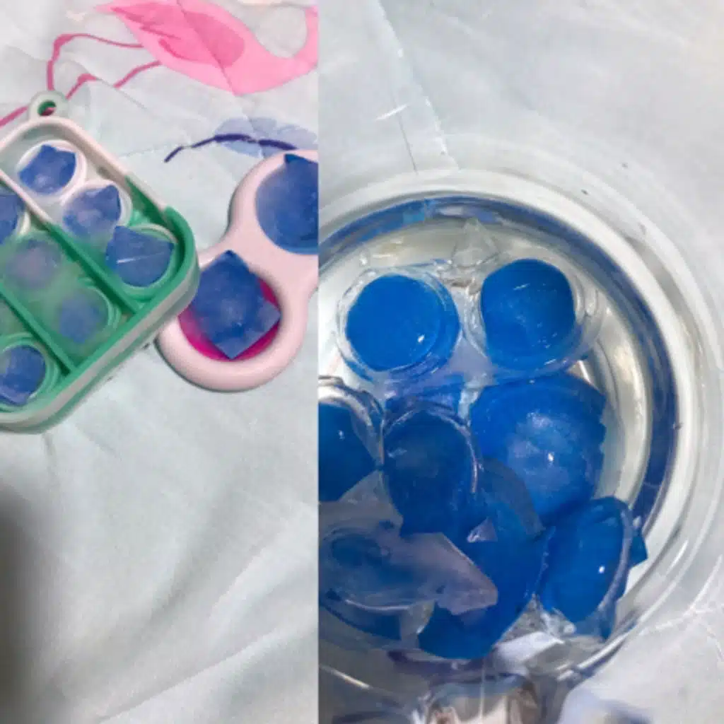 How to make blue Ice in a simple dimple 