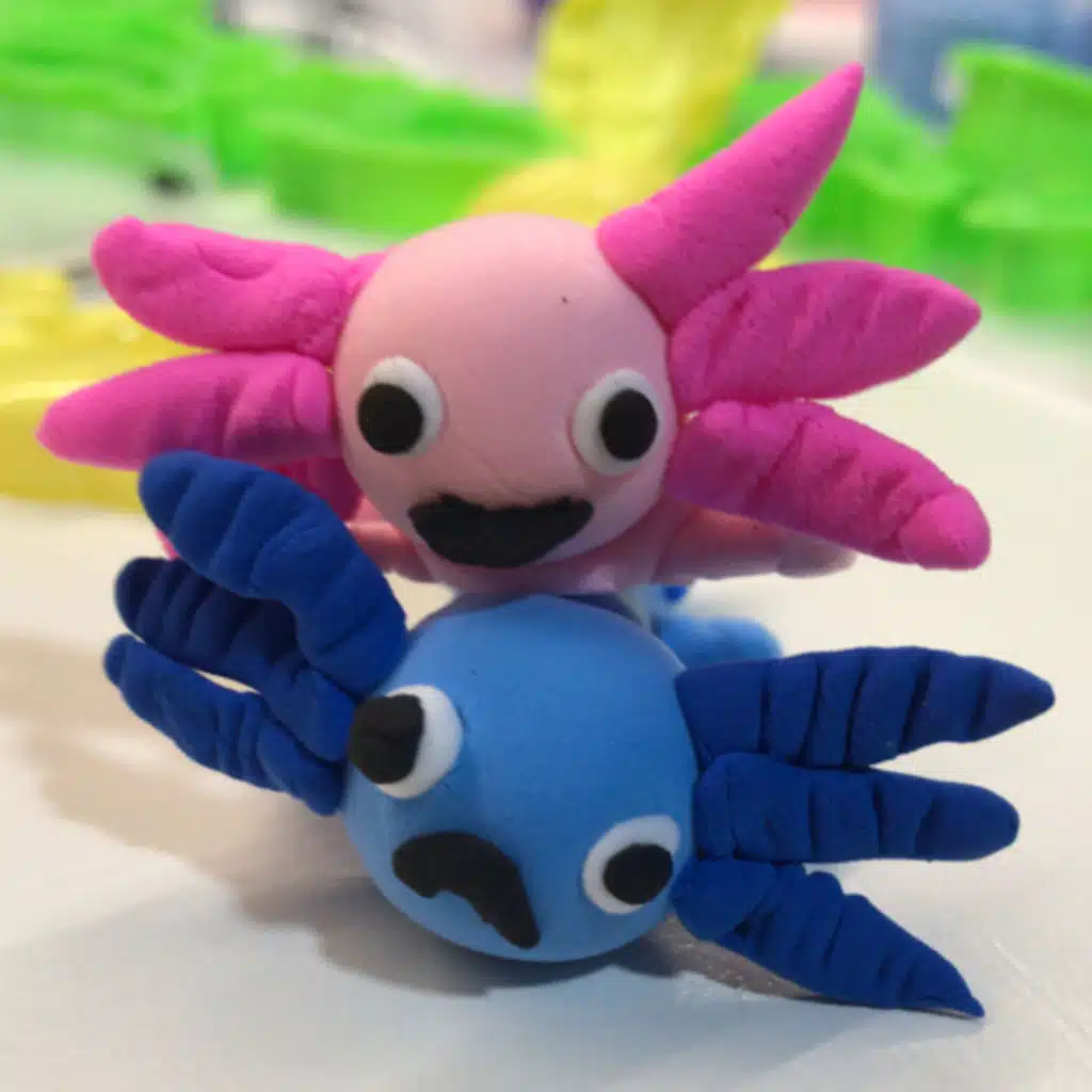 making a sad axolotl : >