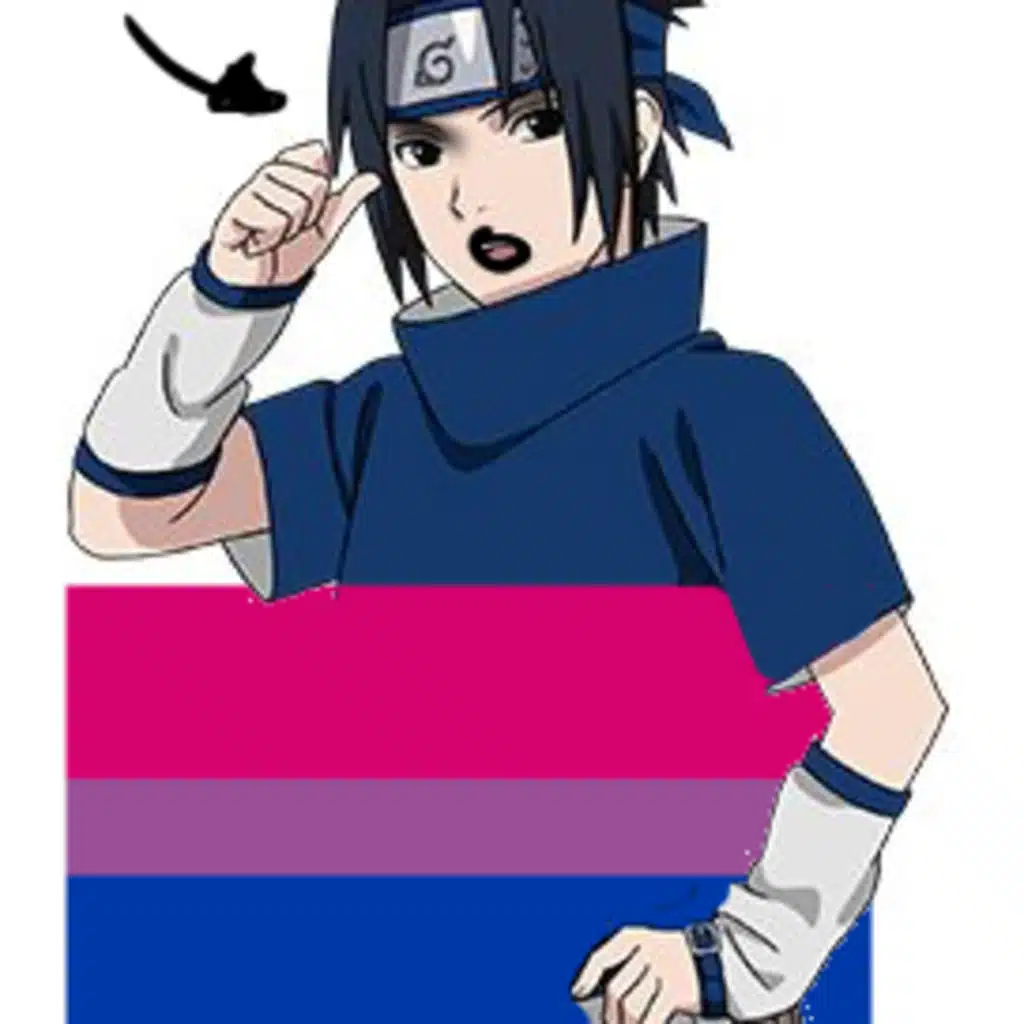 Making sasuke hold my sexuality flag