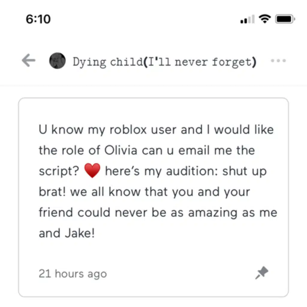 Olivia closed !