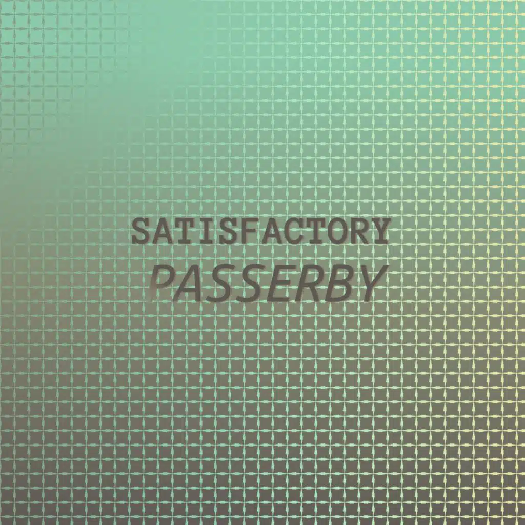 Satisfactory Passerby