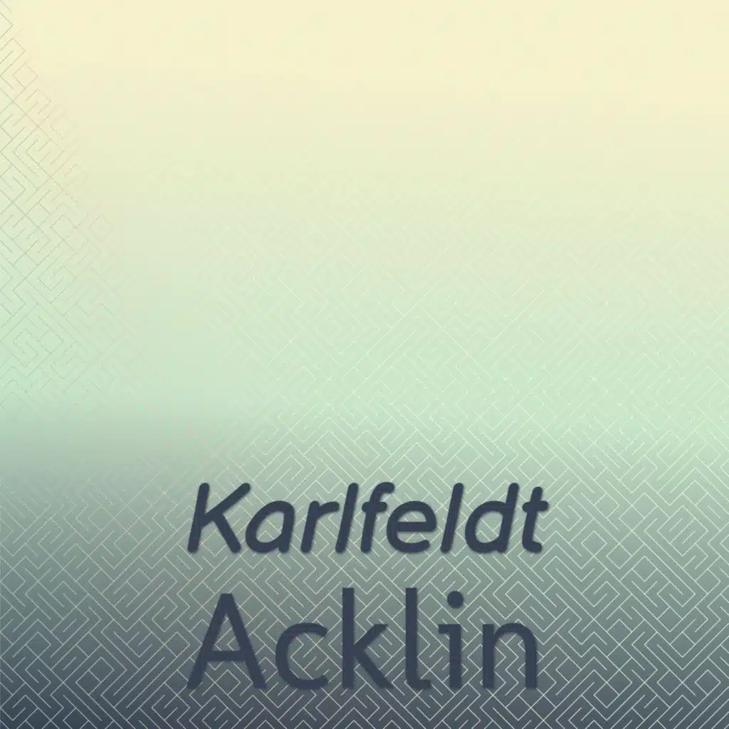 Karlfeldt Acklin