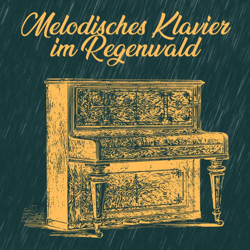 Melodisches Klavier im Regenwald