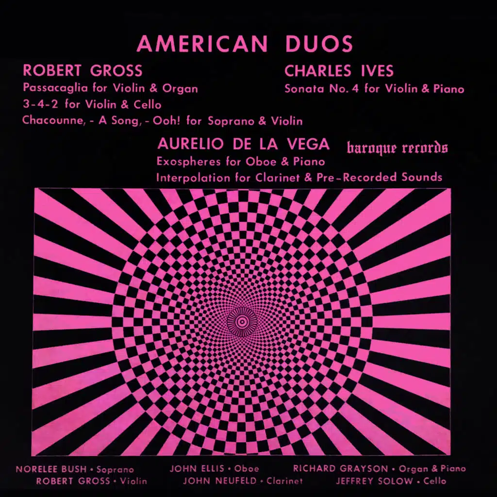 American Duos: Works By Gross, Ives & De La Vega