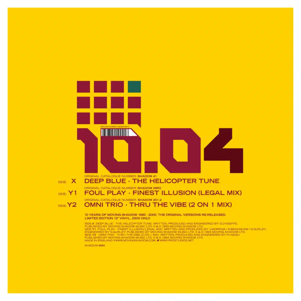 The Helicopter Tune / Finest Illusion (Legal Mix) / Thru the Vibe (2 On 1 Mix)