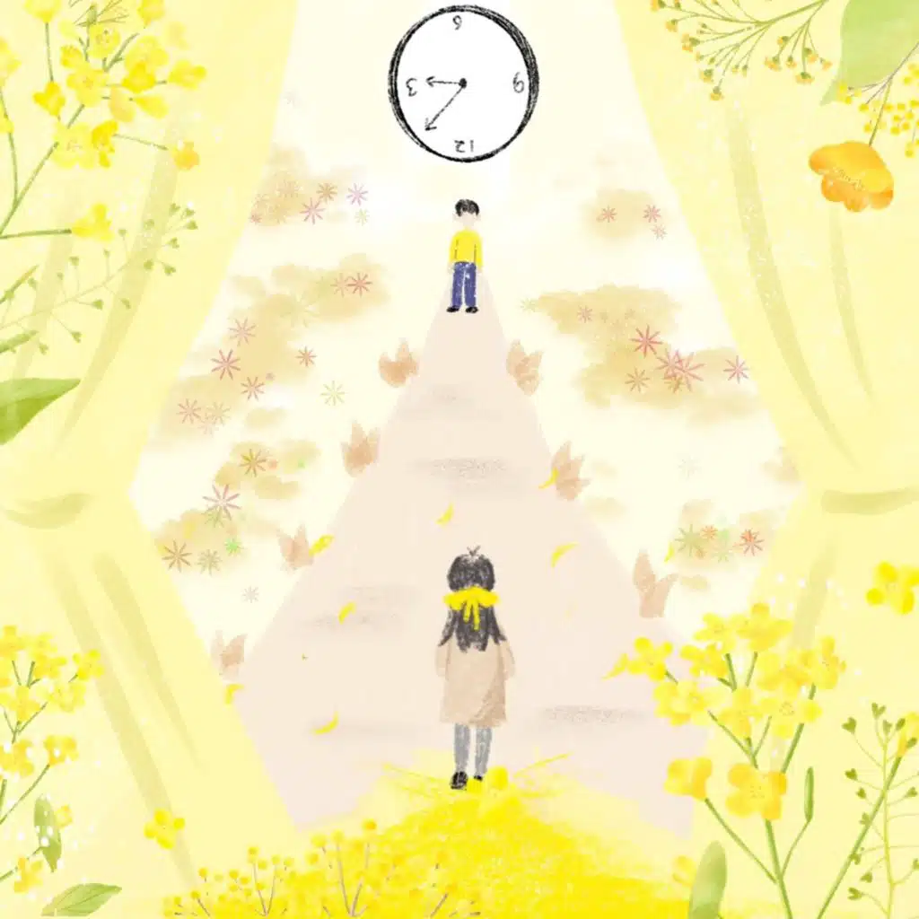 flowers falling in the wind