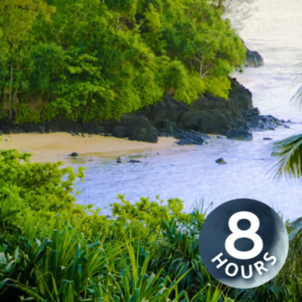 Secret Beach Ocean Waves White Noise 8 Hours | Hawaii Water Sounds for Sleep, Relaxation