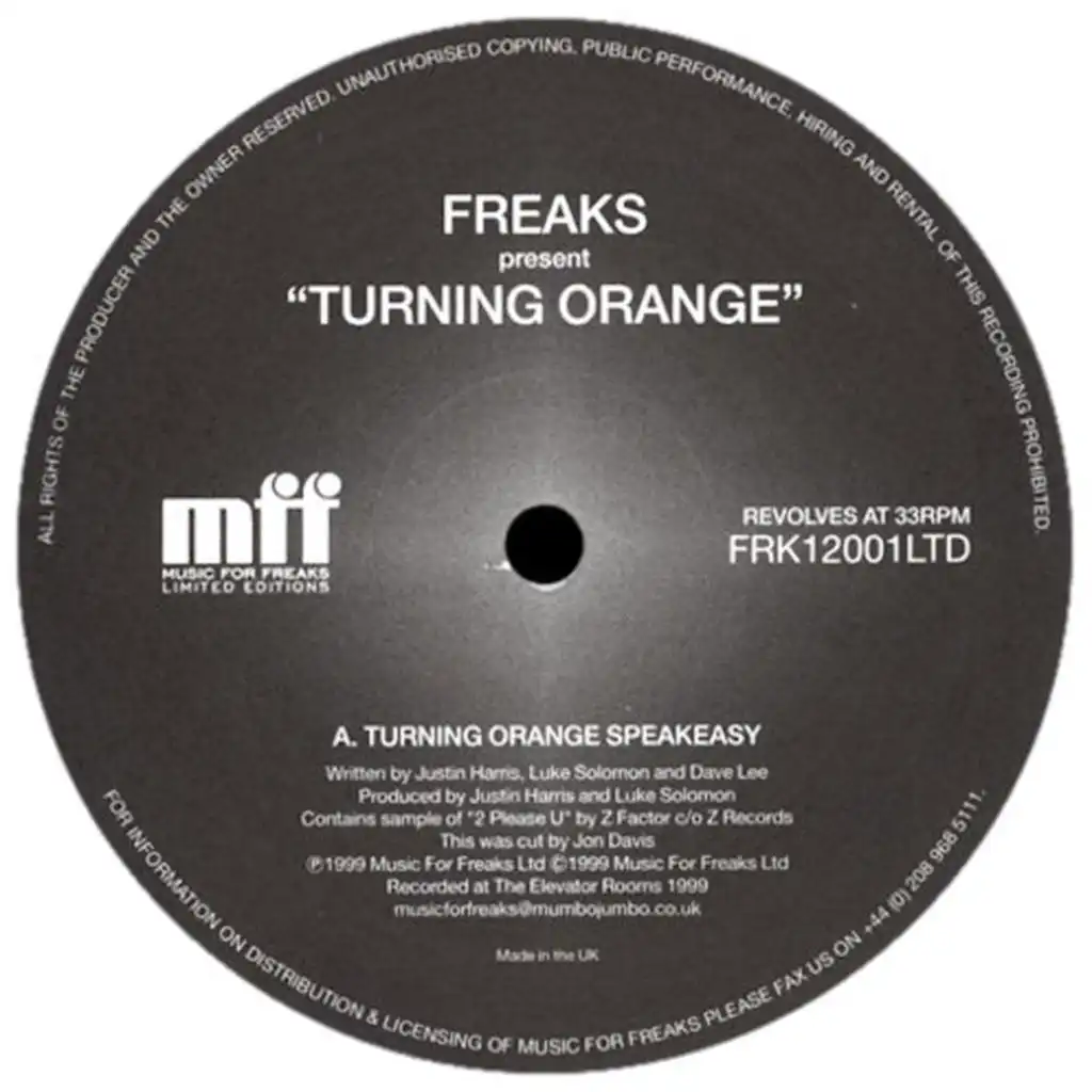 Turning Orange (Speakeasy)