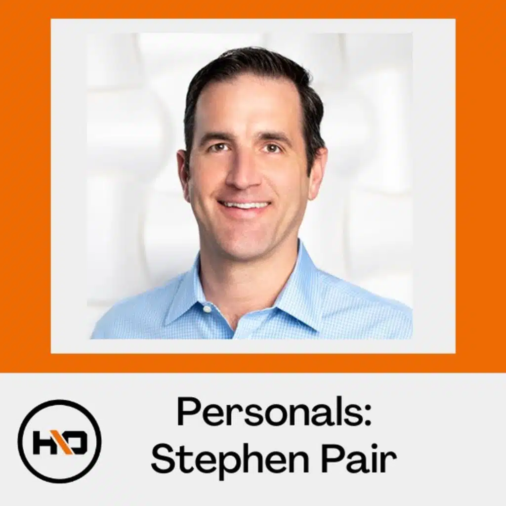 Hashing It Out Personals: Stephen Pair
