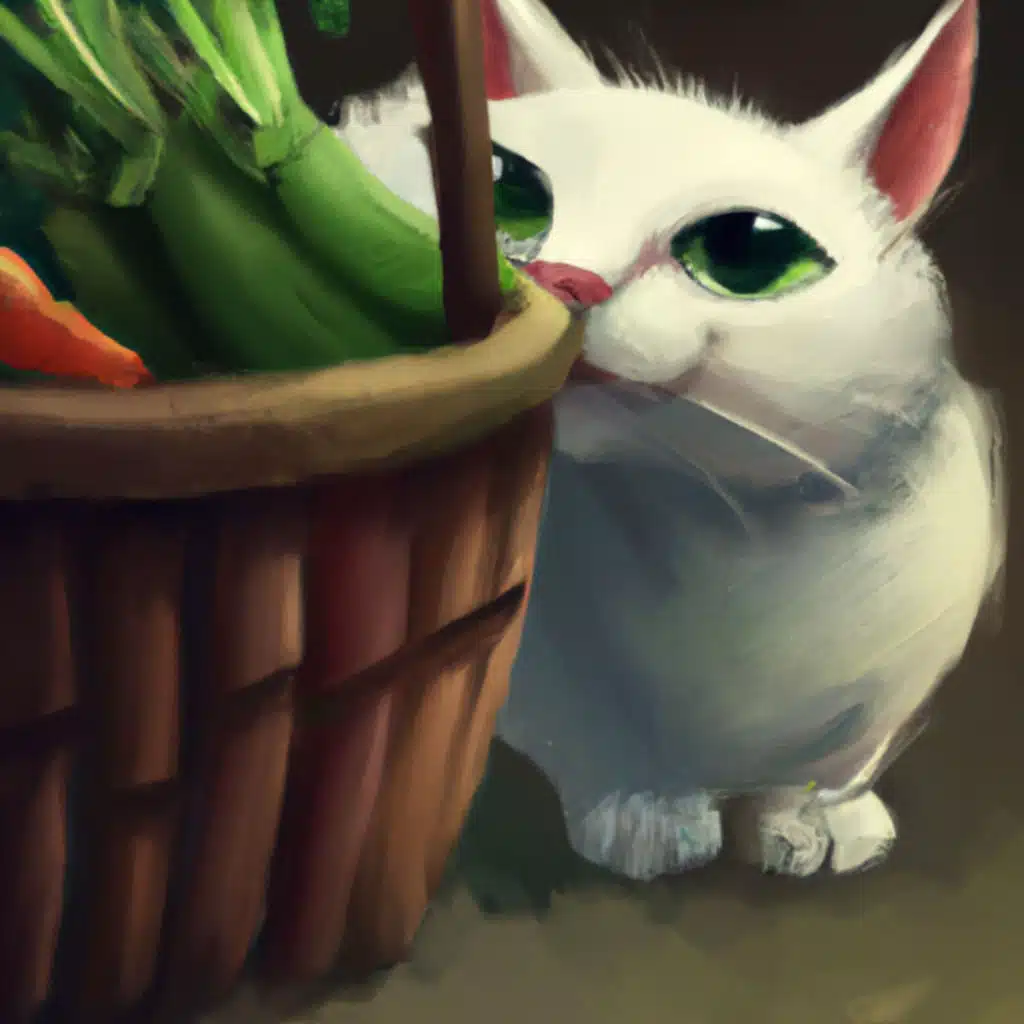 Lucy the Cat and the Vegetables - Helping