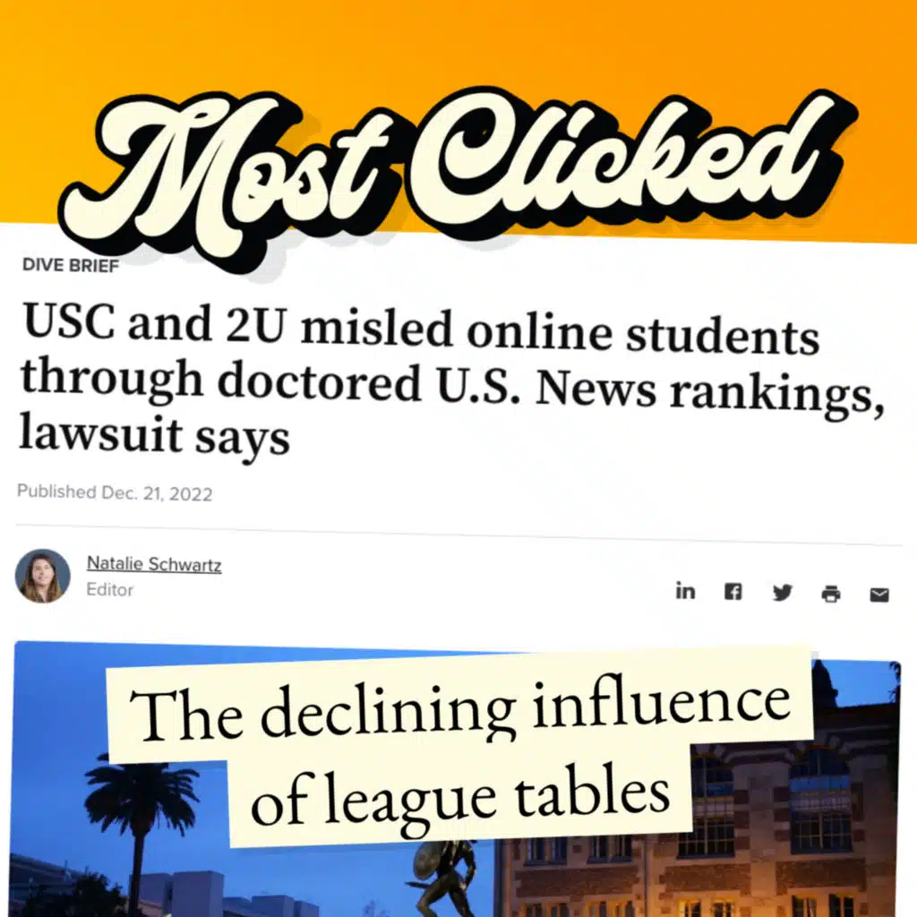 The declining influence of league tables