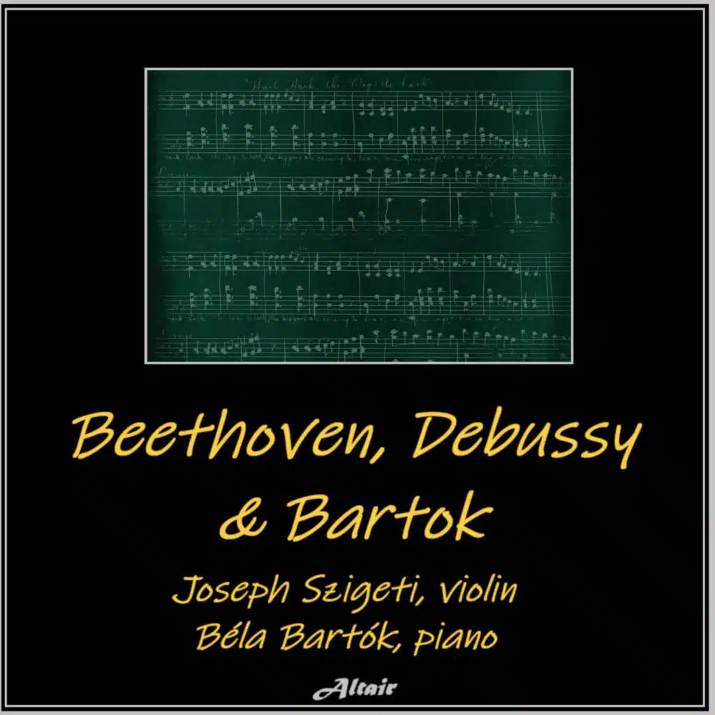Béla Bartók & Joseph Szigeti