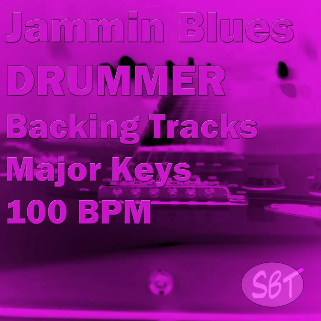 Jammin Blues Drummer Backing Track in C Major 100 BPM