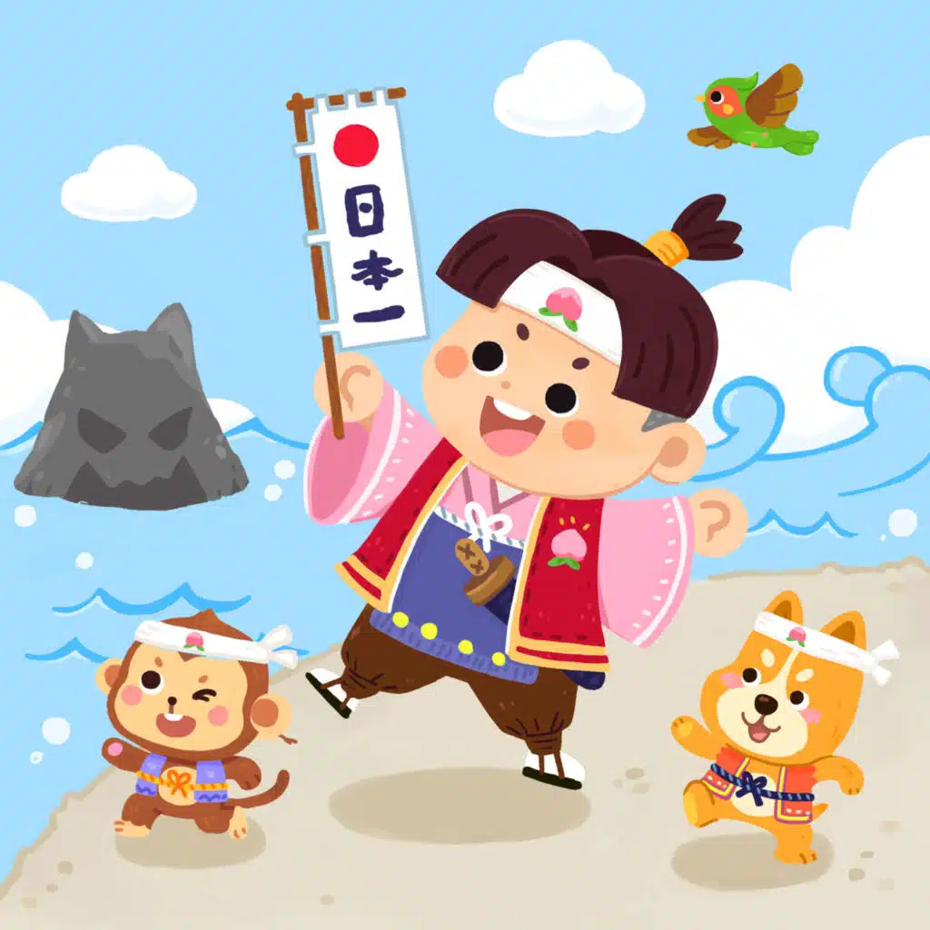 【水・日本昔話】桃太郎