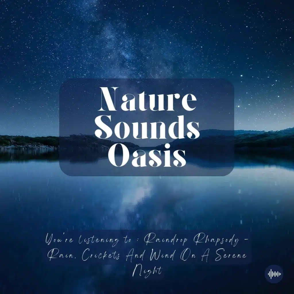 Rainy Night & Inner Peace | Light Rain Sounds, Singing Crickets & Wind For Sleep, Meditation, Relaxation Or Focus | Nature Sounds, Rainstorm, Raindrop...