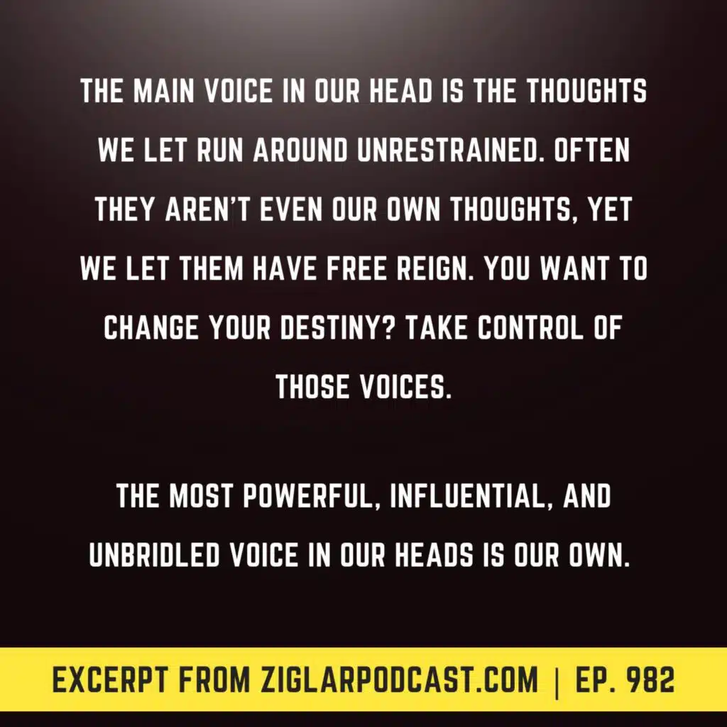 Training Our Self Talk