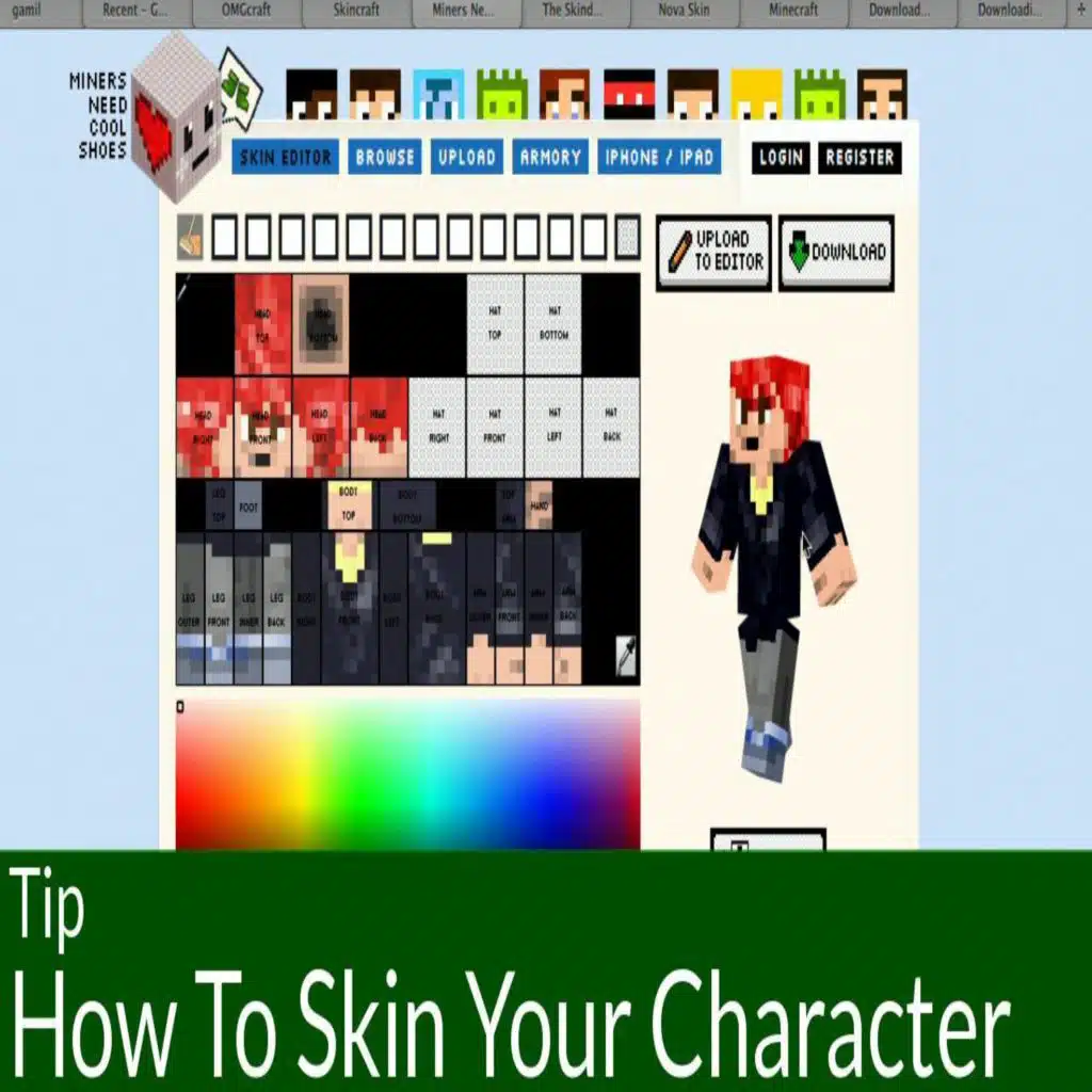 OMGcraft 50: Tip: How To Skin Your Minecraft Player