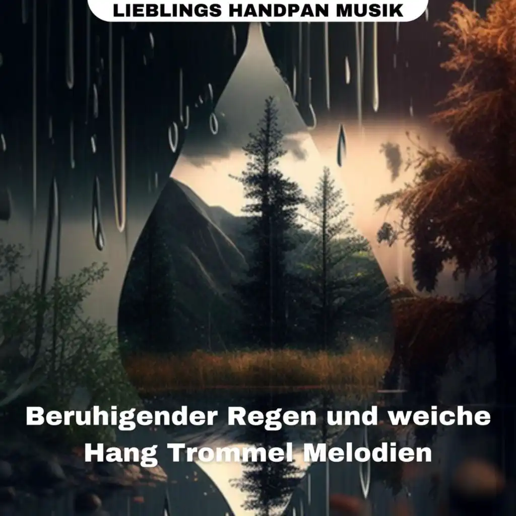 Beruhigender Regen und weiche Hang Trommel Melodien