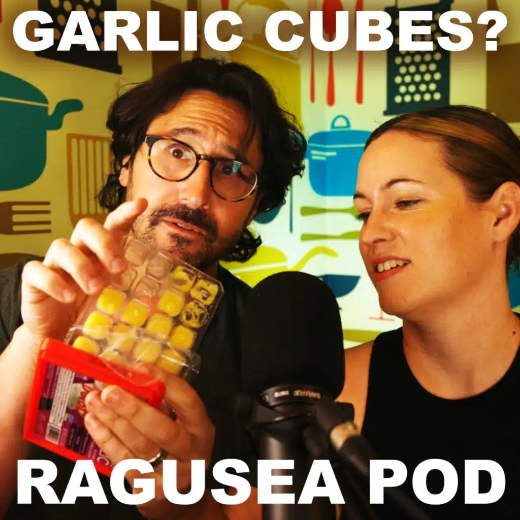 Cubed frozen garlic and other tricks for realistic family meals (E57)