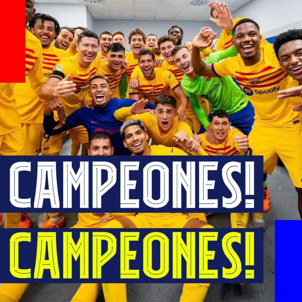 Campeones! Campeones! Barcelona beat Espanyol to win La Liga