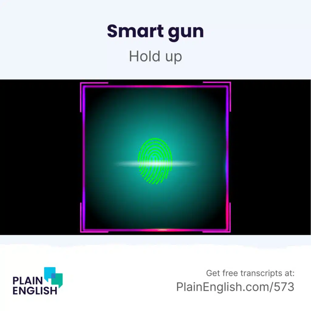 Can a 'smart gun' prevent accidental deaths? | Learn English phrasal verb 'hold up'