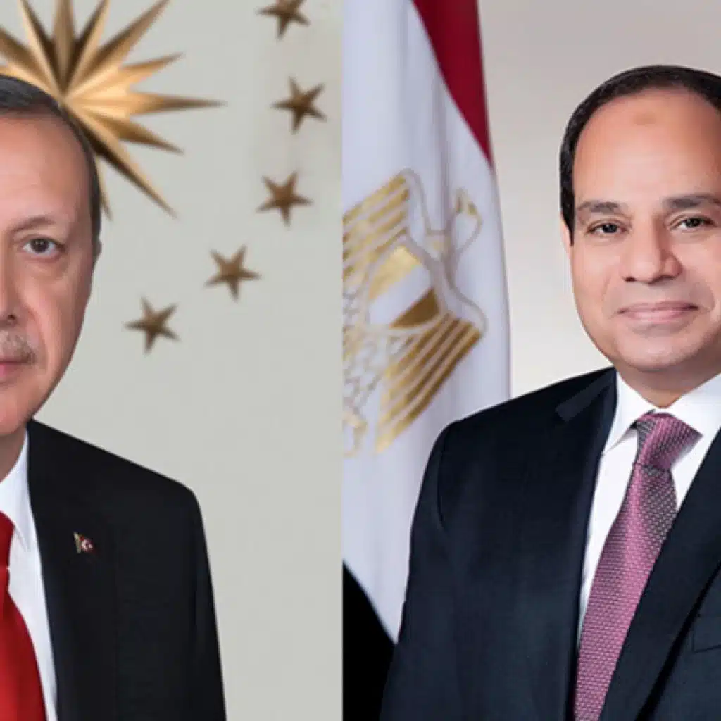 السيسي وأردوغان يقرران في اتصال البدء فورا برفع العلاقات الدبلوماسية وتبادل السفراء
