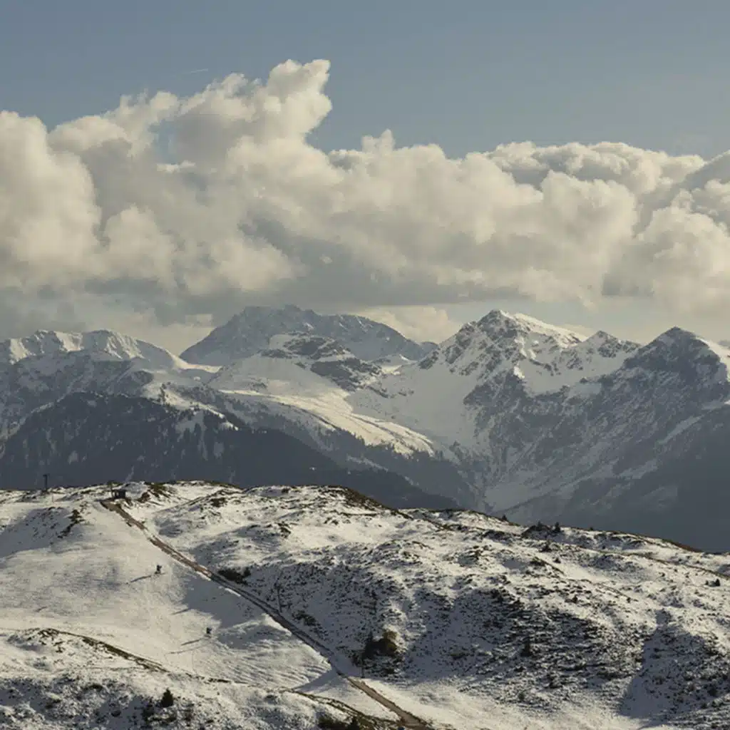 Ski style, Alpine architecture and snowy mornings