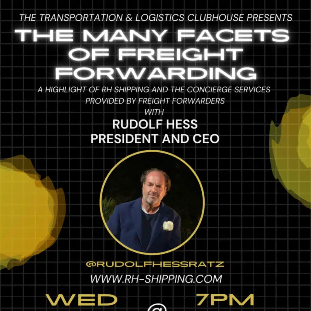 Episode #95 The Many Facets of Freight Forwarding with Rudolf Hess, President and CEO of RH Shipping