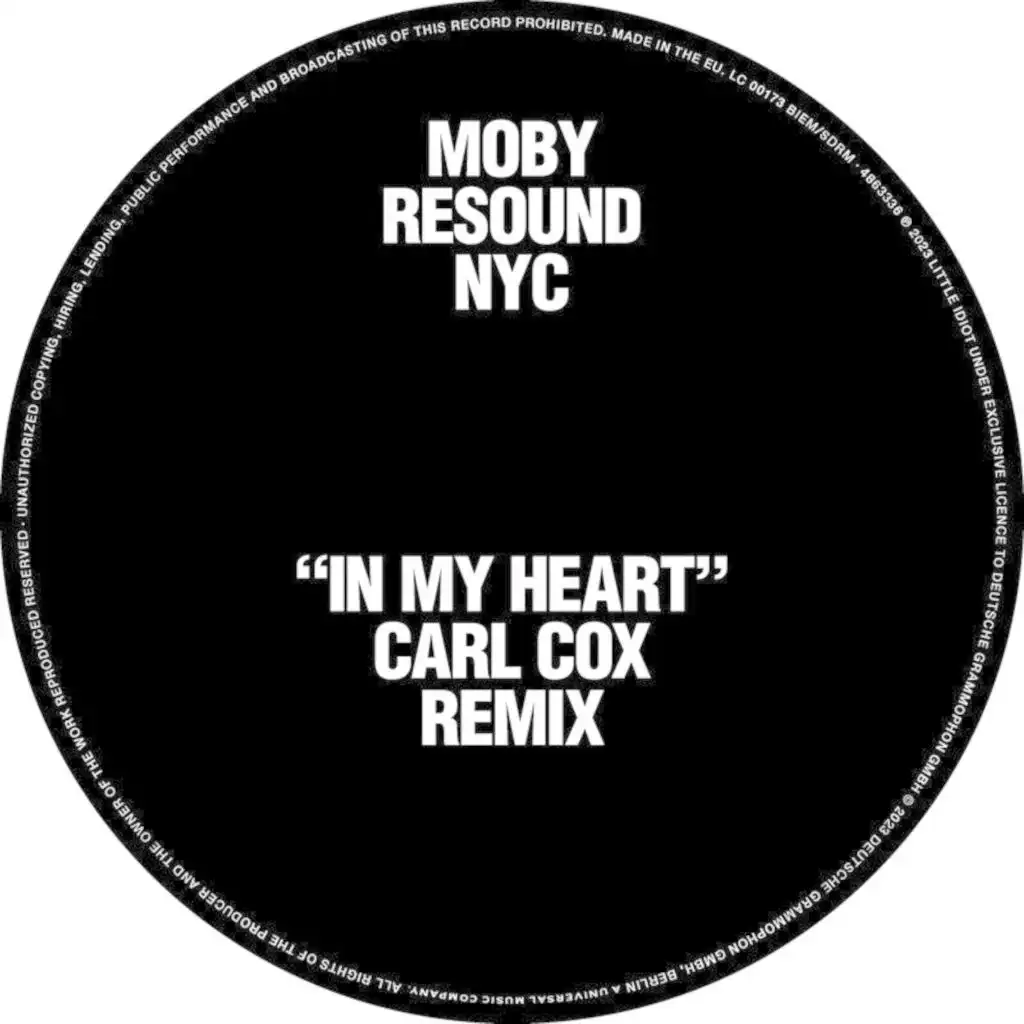 In My Heart (Carl Cox Remix) [feat. Gregory Porter]