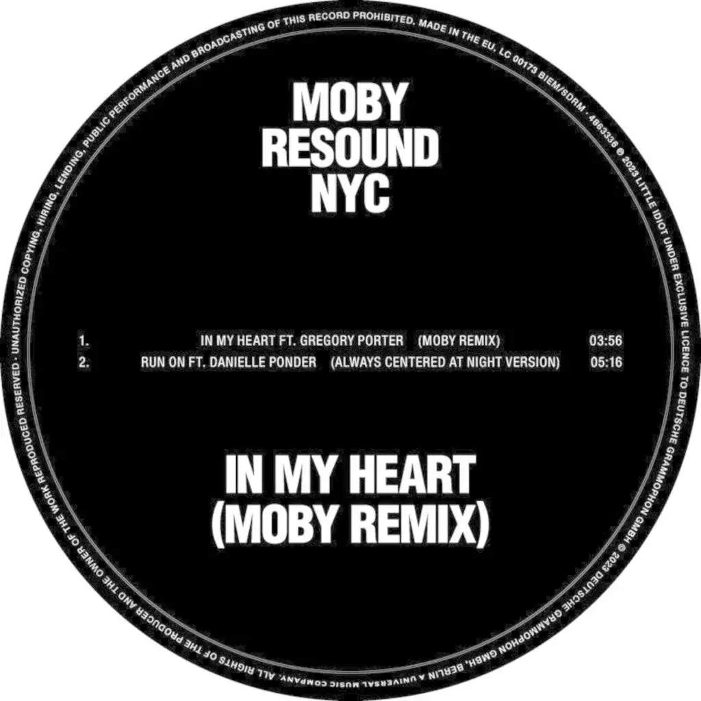 In My Heart (Moby Remix) [feat. Gregory Porter]