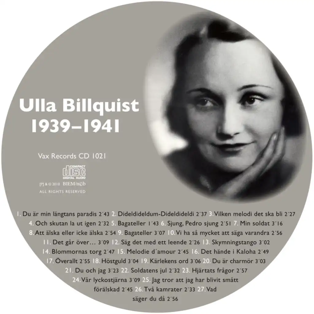 Den Kompletta Ulla Billquist 1939-1941