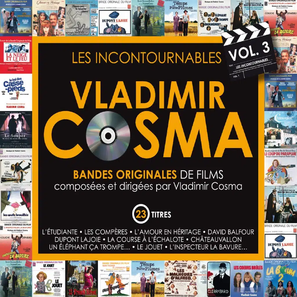 Les incontournables, vol. 3 (Bandes originales de films composées par Vladimir Cosma)