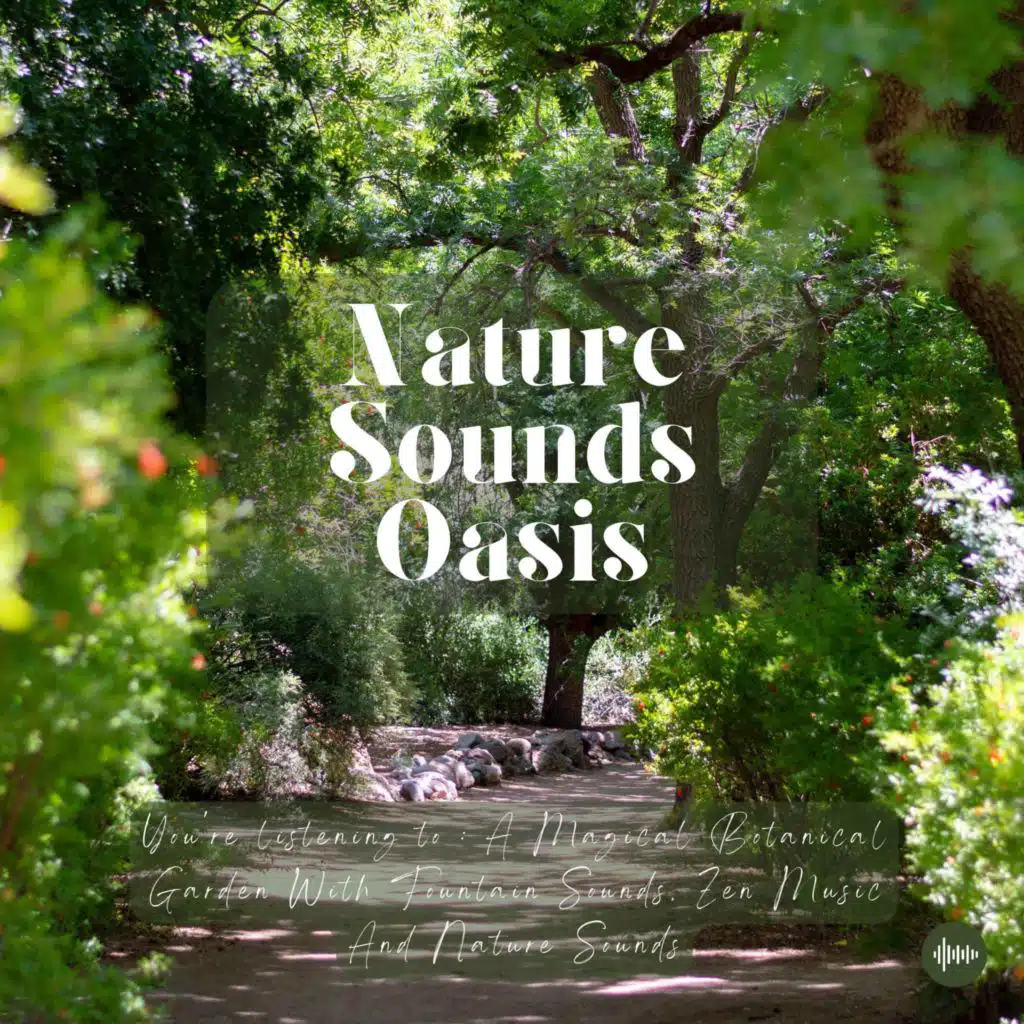 A Magical Botanical Garden With Fountain Sounds, Zen Music & Nature Sounds For Sleep, Meditation, Relaxation Or Focus | Relaxing Music For Sleep, Slee...