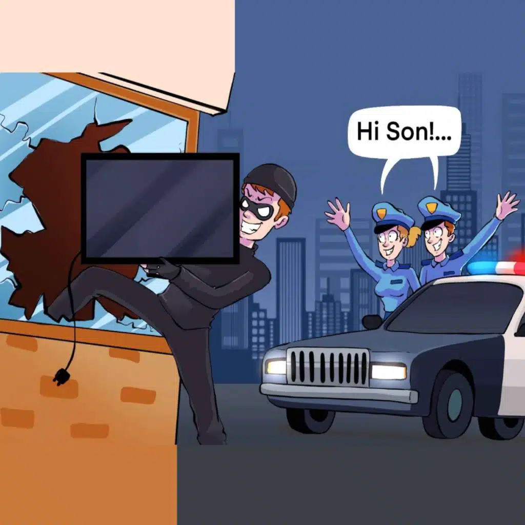 My Parents Are Police Officers, I Can Get Anyway With Any Crime