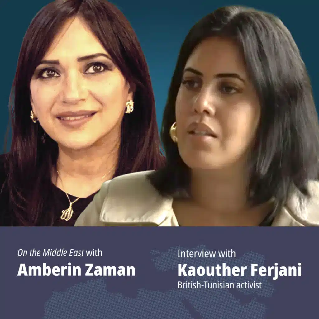 'My father shares a prison cell with inmates who make sandwiches with their own flesh,' says British-Tunisian activist Kaouther Ferjani