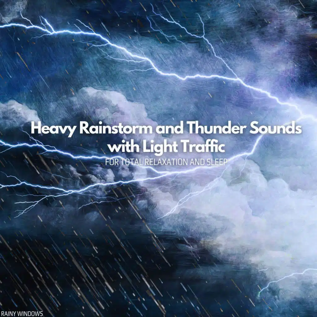 Heavy Rainstorm and Thunder Sounds with Light Traffic Pt. 32