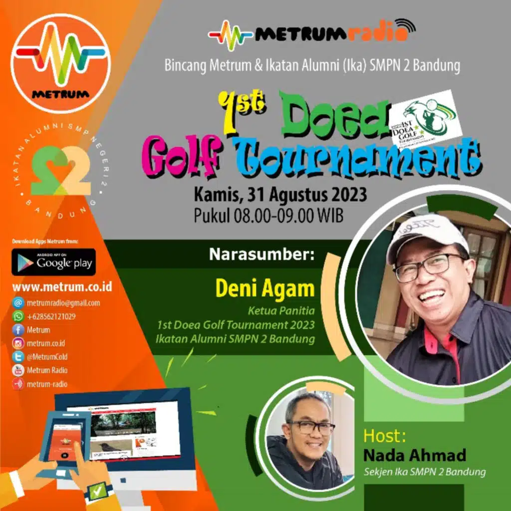 Bincang Metrum & Ika SMPN 2 Bandung - 1st Doea Golf Tournament 2023