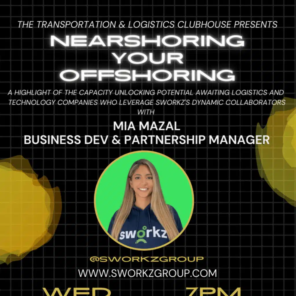 Episode #113 Nearshoring Your Offshoring with SWORKZ' Business Development and Partnerships Manager, Mia Mazal