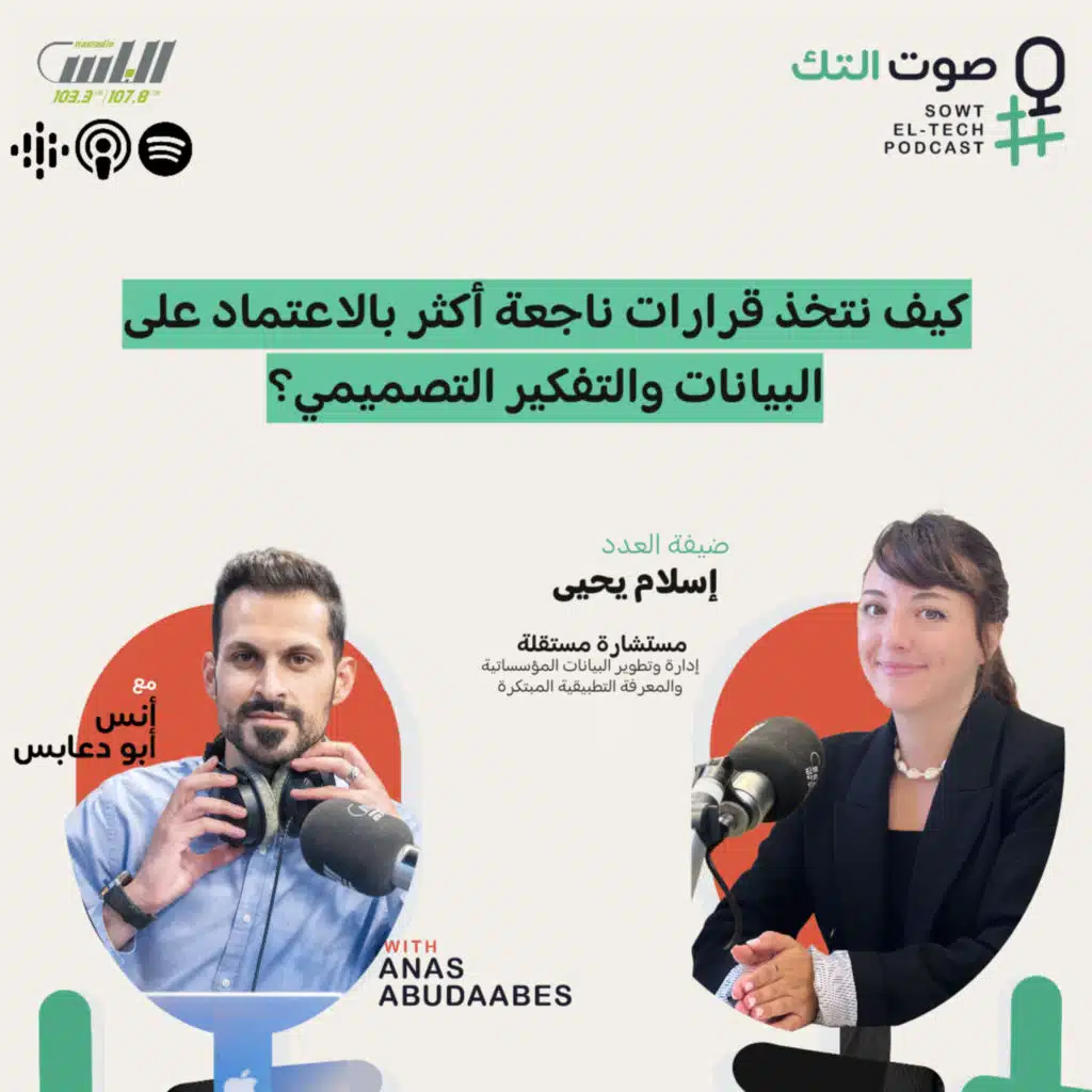 57 | إسلام يحيى | كيف نتخذ قرارات ناجعة أكثر بالاعتماد على البيانات والتفكير التصميمي؟