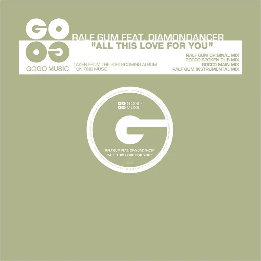 All This Love for You (Ralf Gum Instrumental Mix) [ft. Diamondancer]