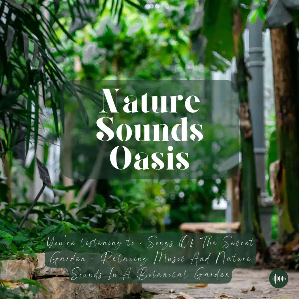 Songs Of The Secret Garden | Relaxing Music & Nature Sounds In A Botanical Garden | Music & Sounds For Sleep, Meditation, Relaxation Or Focus | Sleep Music, Study Music, Birds, Musique Pour Dormir