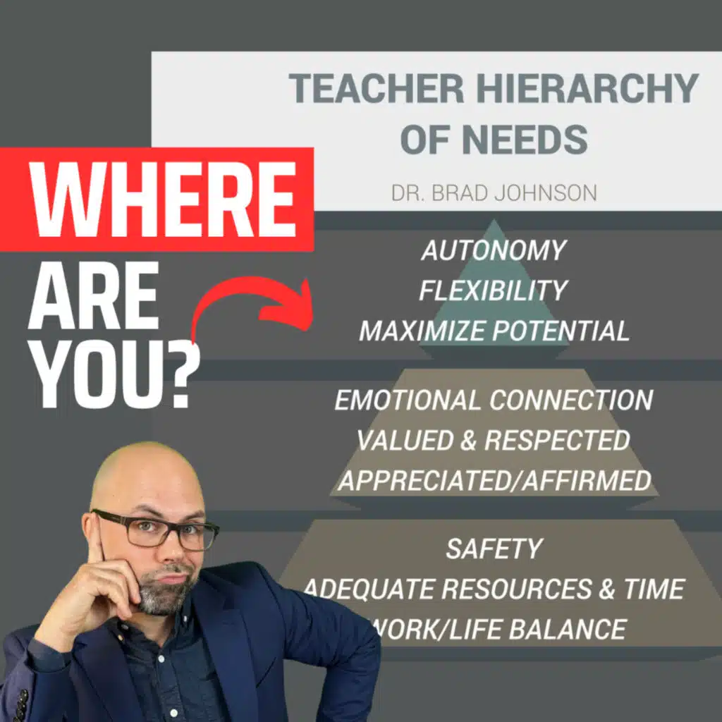 Where Are YOU on the TEACHER HIERARCHY of NEEDS Right Now?