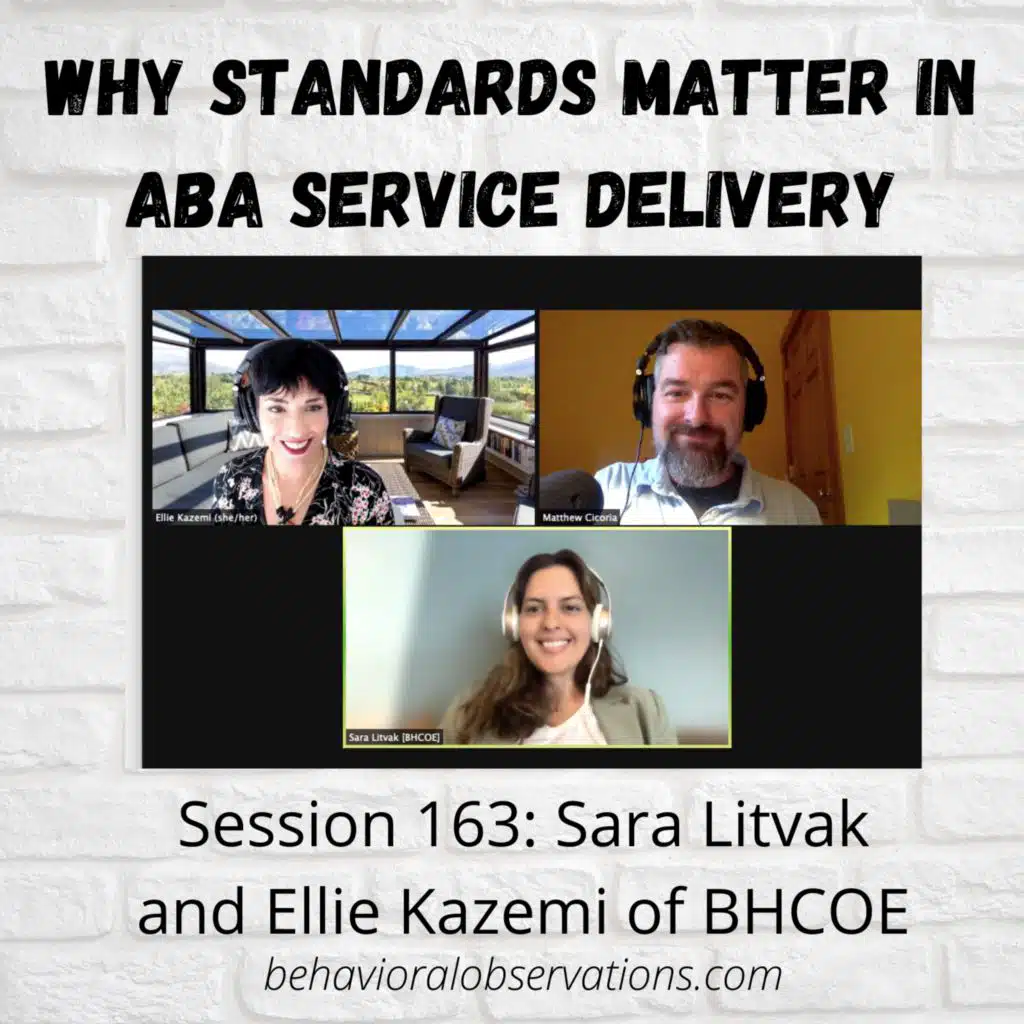 Why Standards Matter in ABA Service Delivery: Session 163 with Sara Litvak and Ellie Kazemi