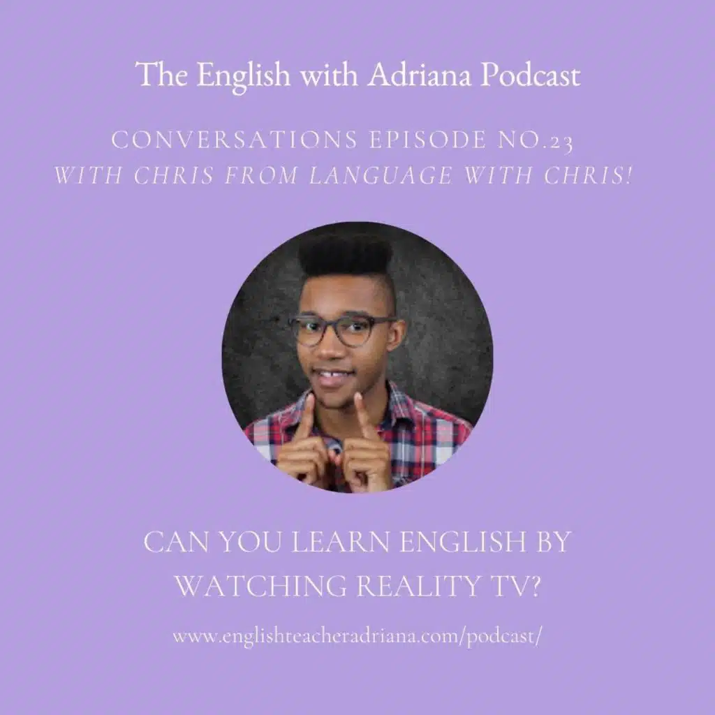 [#23 Conversations Episode: American Accent] Can you learn English by watching reality TV?