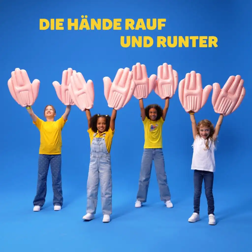 Die Hände rauf und runter